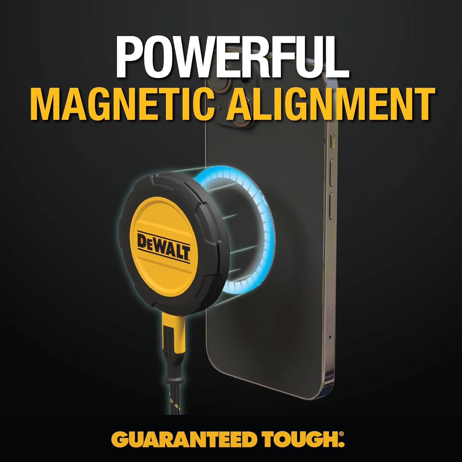 شارژر بیسیم سنگینوزن DEWALT، حداکثر 15 وات، پد شارژ بیسیم سریع برای آیفونهای سازگار با MagSafe سری 12/13/14/15/16/17 پلاس پرو مکس، شامل صفحه نصب دیواری (بدون آداپتور AC) شارژر بیسیم سنگینوزن DEWALT، حداکثر 15 وات، پد شارژ بیسیم سریع برای آیفونهای سازگار با MagSafe سری 12/13/14/15/16/17 پلاس پرو مکس، شامل صفحه نصب دیواری (بدون آداپتور AC)