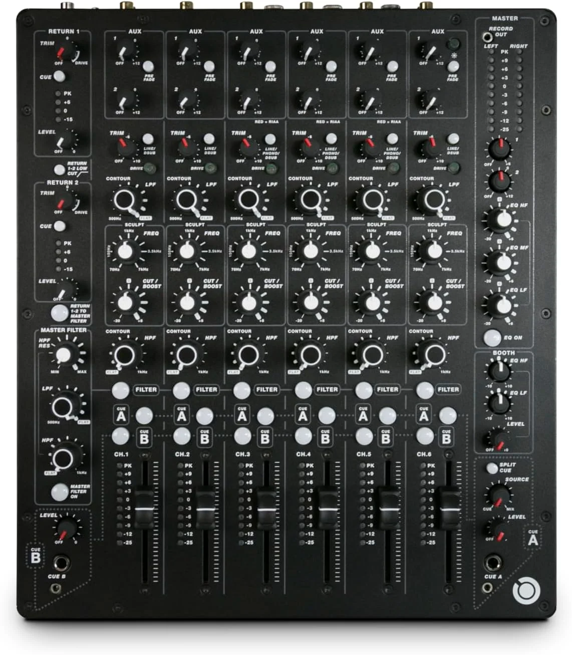 میکسر دی‌جی آنالوگ پریمیوم ۶ کاناله PLAYdifferently MODEL 1