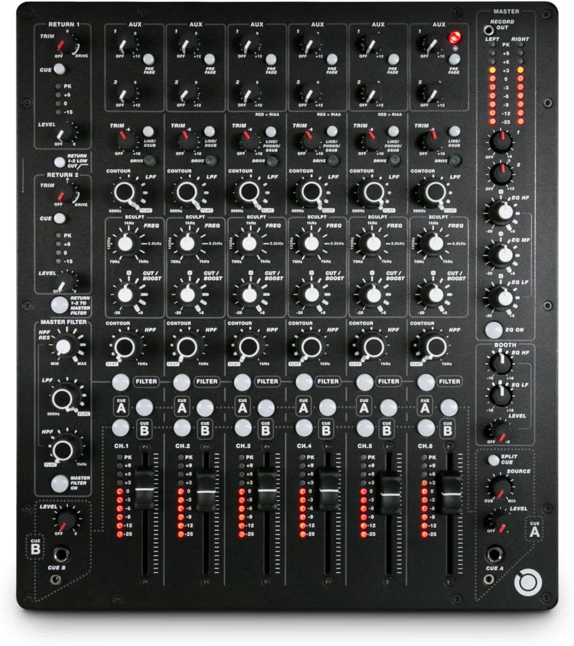 میکسر دی‌جی آنالوگ پریمیوم ۶ کاناله PLAYdifferently MODEL 1