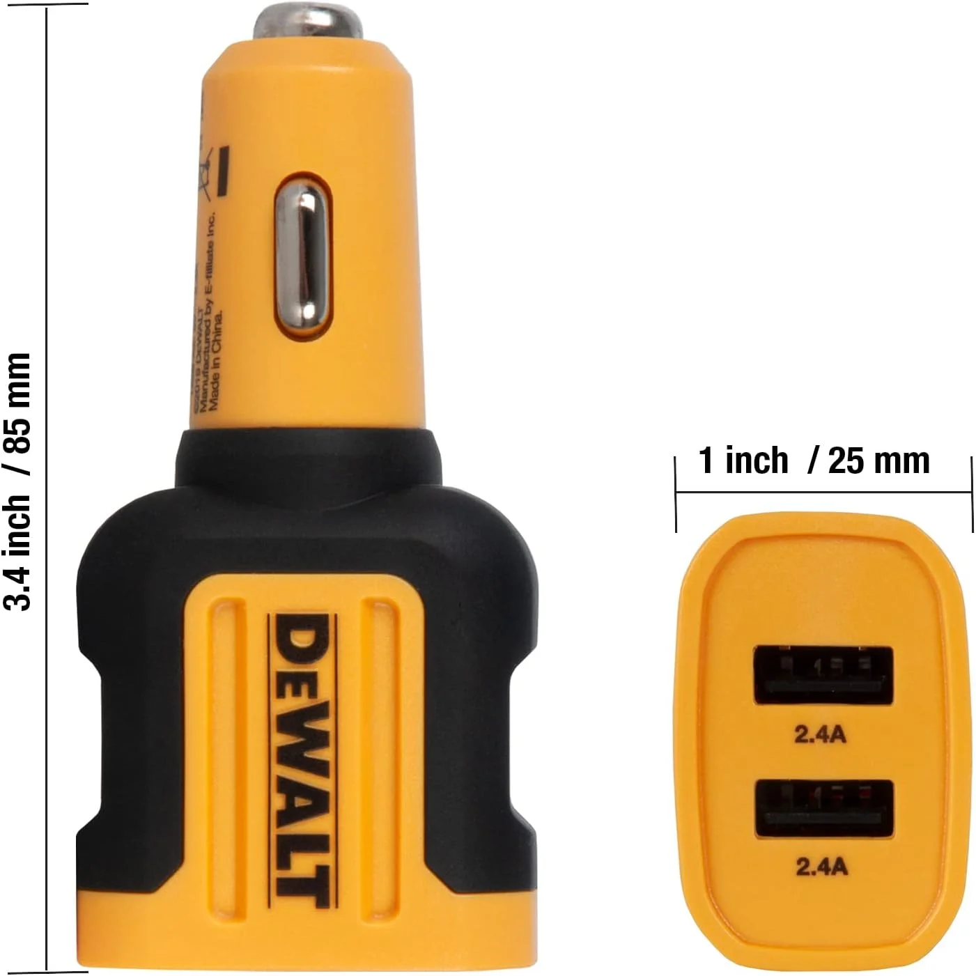 آداپتور شارژر فندکی USB دو پورت 24 وات DEWALT، شارژر USB فندکی، آداپتور USB فندکی شارژ سریع، شارژر تلفن همراه برای آیفون، سامسونگ گلکسی، آیپد آداپتور شارژر فندکی USB دو پورت 24 وات DEWALT، شارژر USB فندکی، آداپتور USB فندکی شارژ سریع، شارژر تلفن همراه برای آیفون، سامسونگ گلکسی، آیپد