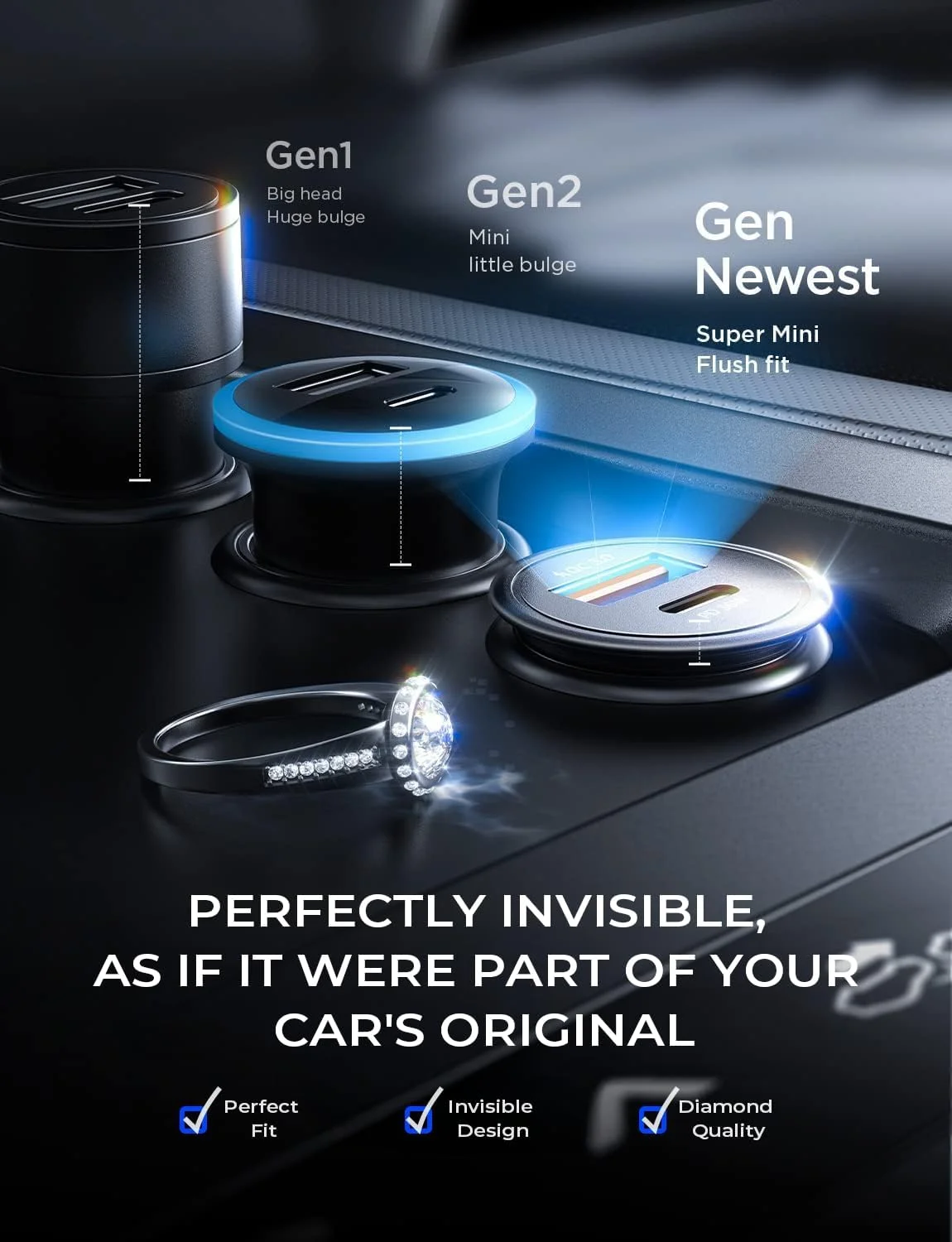 شارژر فندکی سوپر مینی 67.5 واتی AINOPE با پورت USB C 45W PD&QC 3.0 و کابل C به لایتنینگ برای آیفون 14 پرو مکس 13 12 11، سامسونگ گلکسی S25، اندروید، بدنه تمام فلزی شارژر فندکی سوپر مینی 67.5 واتی AINOPE با پورت USB C 45W PD&QC 3.0 و کابل C به لایتنینگ برای آیفون 14 پرو مکس 13 12 11، سامسونگ گلکسی S25، اندروید، بدنه تمام فلزی