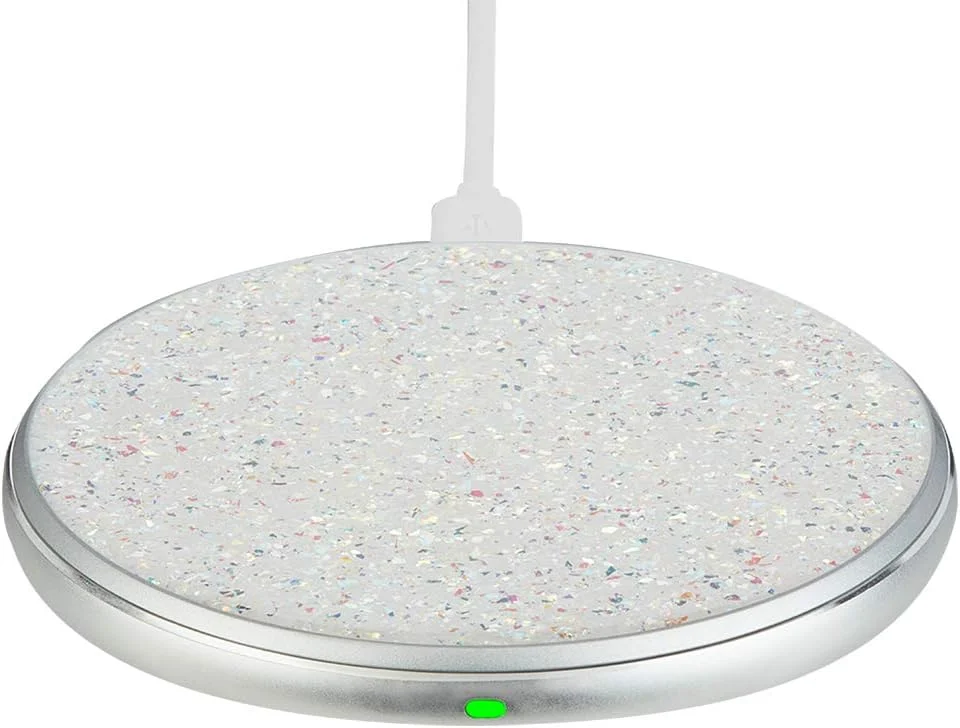 شارژر بیسیم کیس-میت مدل POWER DISC با رویه فویلی بازتابنده - شارژ تمام دستگاه های دارای قابلیت Qi - یونیورسال - Twinkle شارژر بیسیم کیس-میت مدل POWER DISC با رویه فویلی بازتابنده - شارژ تمام دستگاه های دارای قابلیت Qi - یونیورسال - Twinkle