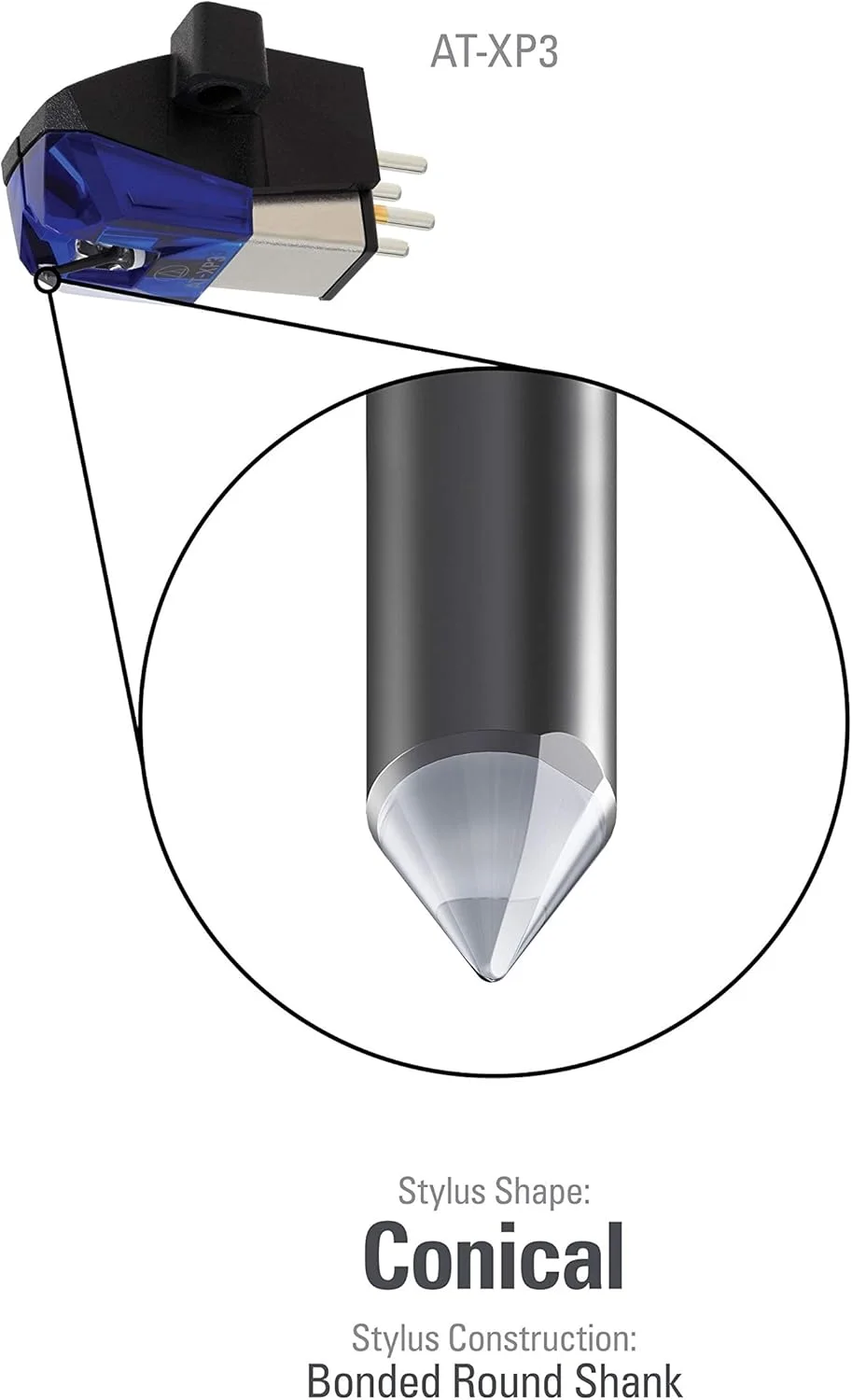 کارتریج سوزن گرام Audio-Technica AT-XP3 DJ کارتریج سوزن گرام Audio-Technica AT-XP3 DJ