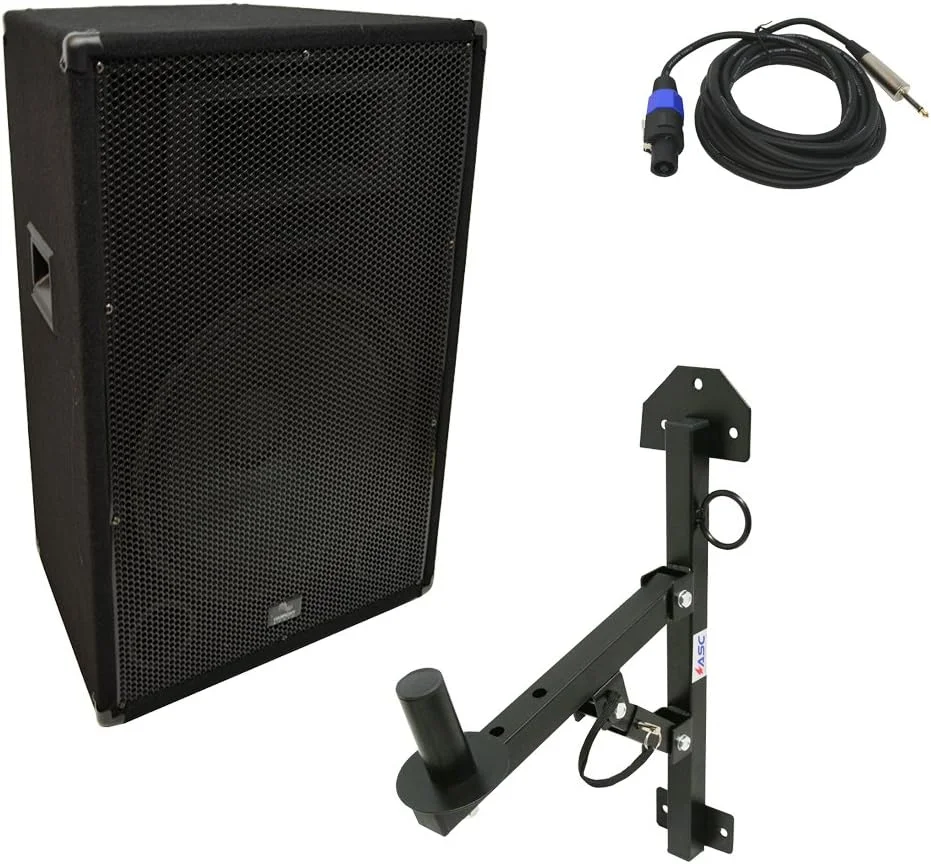 بلندگوی PA پسیو 15 اینچی 900 واتی Harmony Audio HA-V15P سری DJ Venue به همراه کابل Speakon به 1/4 اینچ و پایه دیواری
