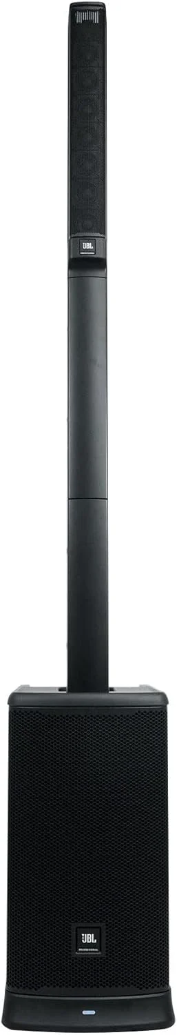سیستم بلندگوی ستونی آرایه خطی JBL Professional EON ONE Mk2 با باتری فعال، توان اوج 1500 وات، ووفر 10 اینچی، صدای بی سیم بلوتوث، میکسر 5 کاناله، PA قابل حمل برای دی جی ها، نوازندگان، رویدادها، مشکی