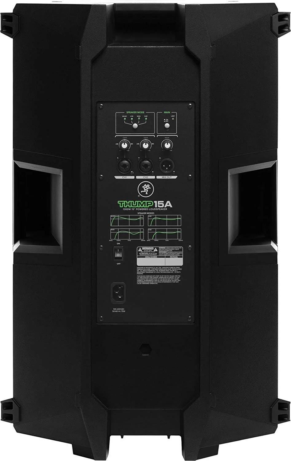 اسپیکر اکتیو 15 اینچی Mackie Thump15A - 1300W (تکی) به همراه پایه استیل و کابل XLR به XLR
