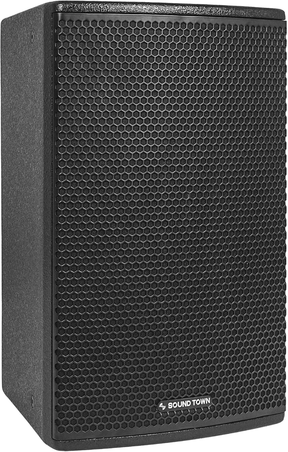 اسپیکر حرفه ای PA/DJ دو طرفه 12 اینچی 700 واتی سری Sound Town CARME، مشکی با درایور تیتانیومی، تخته سه لایه توس برای نصب، صدای زنده، کارائوکه، بار، کلیسا (CARME-112BG3)