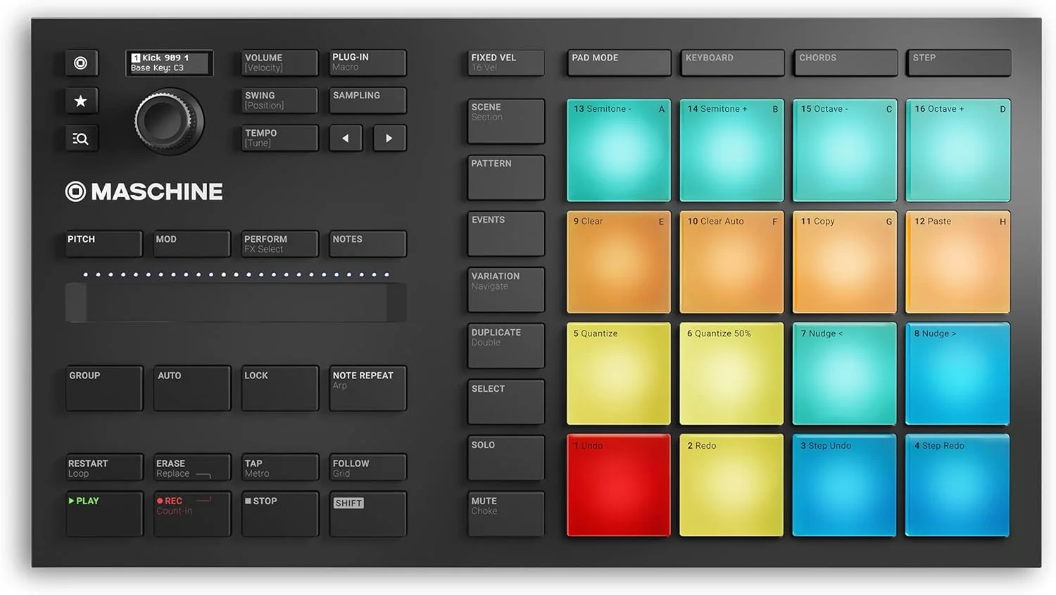 کنترلر درام نیتیو اینسترومنتس Maschine Mikro Mk3 مدل 25707