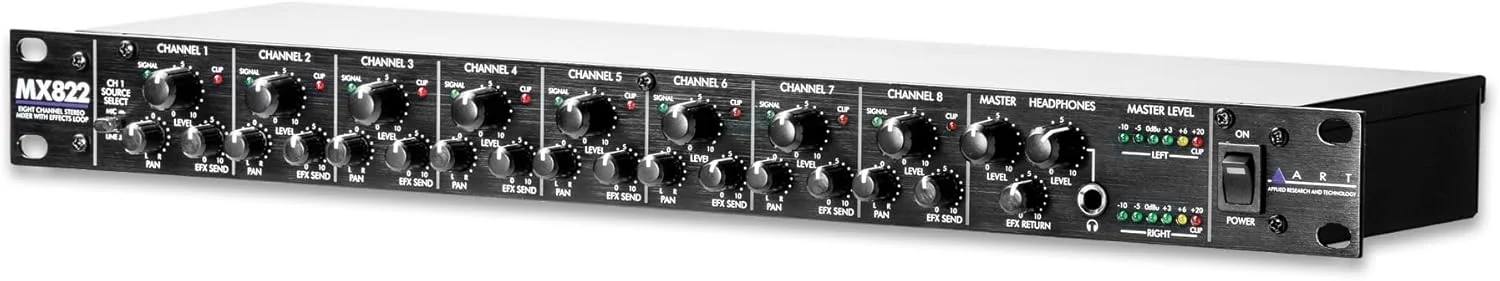 میکسر استریو هشت کاناله رکمونت ART MX822 میکسر استریو هشت کاناله رکمونت ART MX822