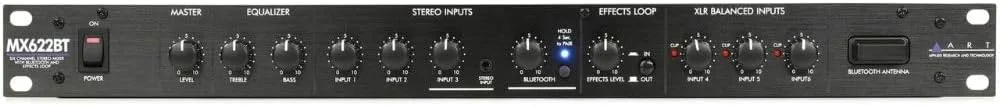 میکسر استریو 6 کاناله ART MX622BT با بلوتوث میکسر استریو 6 کاناله ART MX622BT با بلوتوث