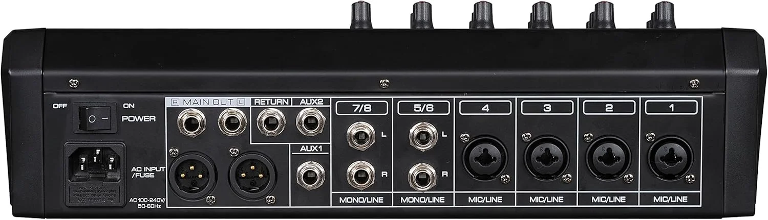 میکسر صوتی حرفه ای هشت کاناله با رابط USB، بلوتوث و افکت های صوتی DSP میکسر صوتی حرفه ای هشت کاناله با رابط USB، بلوتوث و افکت های صوتی DSP