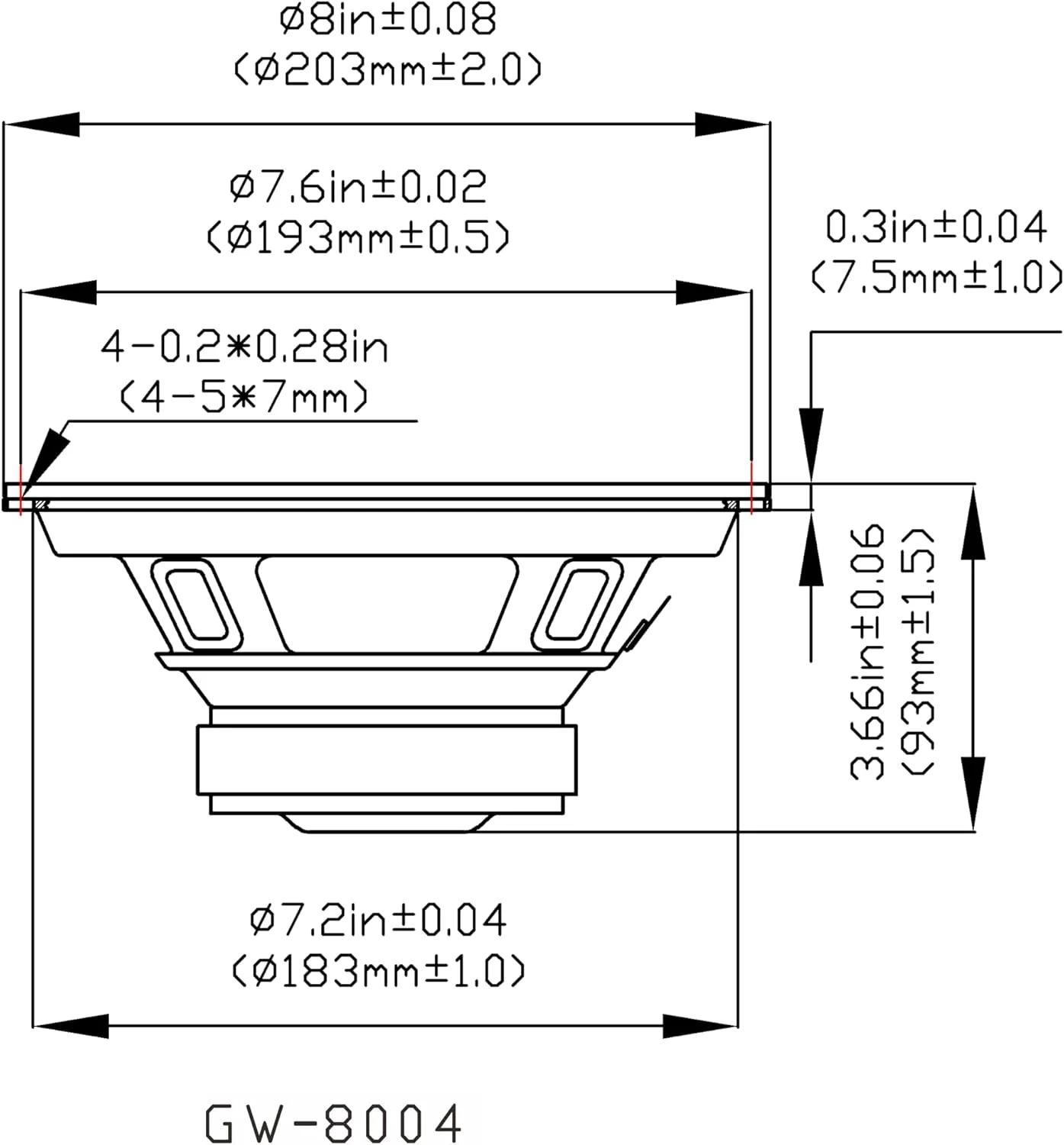 بلندگوی استیج گلدوود ساند، ووفرهای دو طرفه 8 اینچی با توییتر 50 وات، 8 اهم، مجموعه 2 عددی (GW-8004/8-2) بلندگوی استیج گلدوود ساند، ووفرهای دو طرفه 8 اینچی با توییتر 50 وات، 8 اهم، مجموعه 2 عددی (GW-8004/8-2)