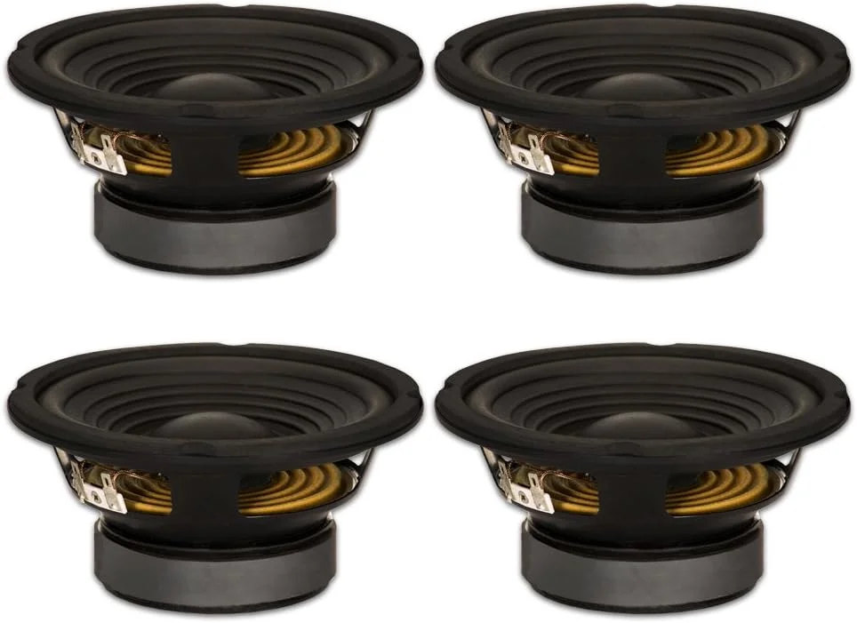 ساب ووفر استیج گلدوود ساند، مشکی، ووفر 6.5 اینچی OEM، 180 وات، 8 اهم، بلندگوهای جایگزین (GW-206/8-4)