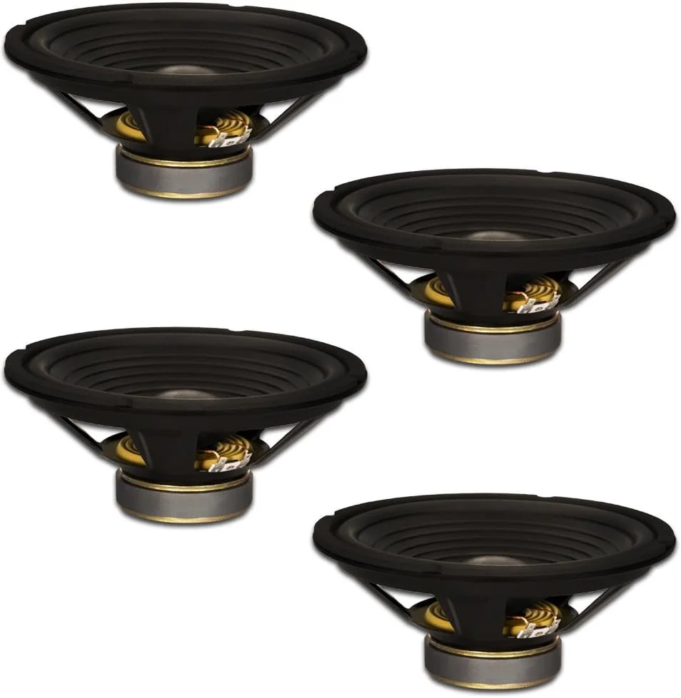 بلندگو ساب ووفر استیج گلدوود ساند، ووفر های OEM 10 اینچی 220 وات، 8 اهم، مجموعه 4 عددی (GW-210/8-4)