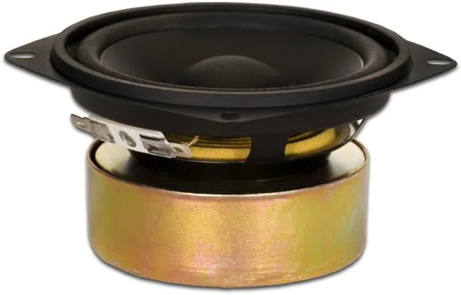 بلندگوی ساب ووفر استیج گلدوود ساند، ووفر 4 اینچی محافظت شده 70 وات 8 اهم، مجموعه 2 عددی جایگزین (GW-204/8S-2)