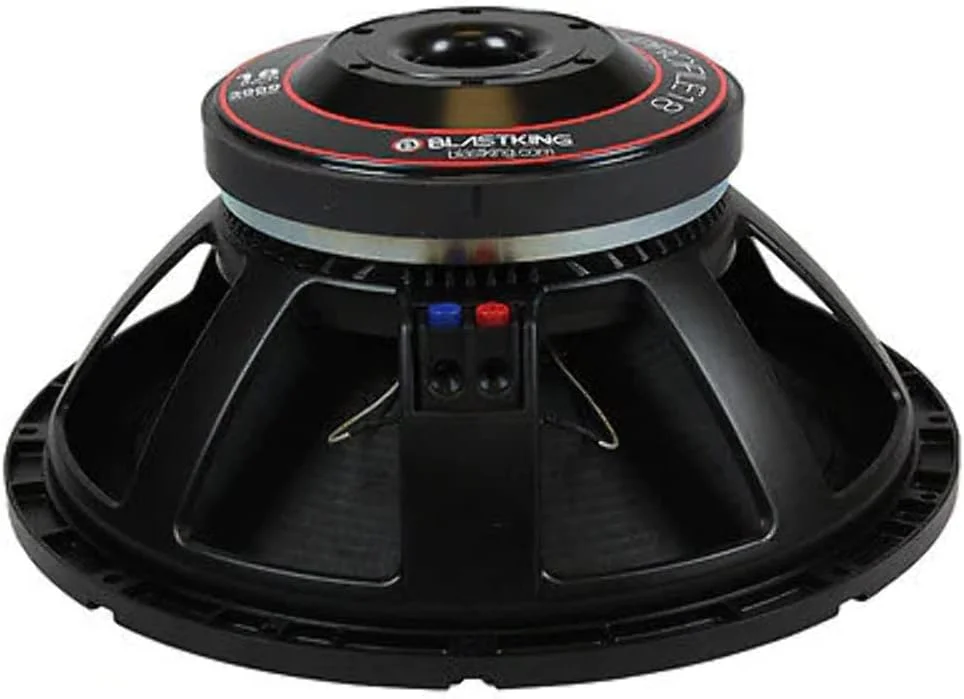 ووفر ۱۸ اینچی ۳۰۰۰ واتی با خروجی بالا Blastking PROFILE18 – ویس کویل ۴.۵ اینچی، ۸ اهم، حساسیت ۹۷.۴ دسی‌بل، خنک‌کننده هوای اجباری – درایور جایگزین صوتی حرفه‌ای برای PA، DJ و کابینت‌های ساب ووفر
