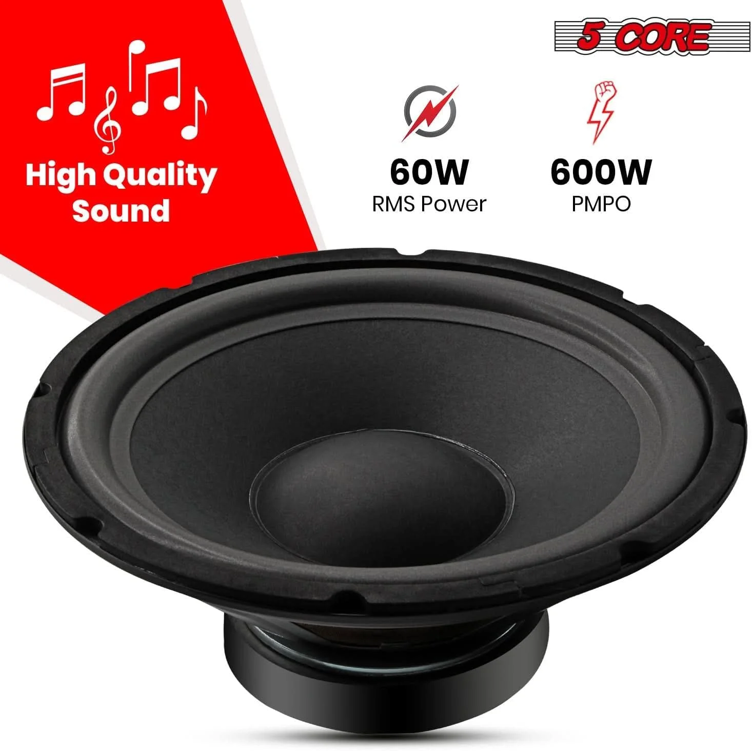 جفت ساب ووفر 10 اینچی 5 CORE، 600 وات PA DJ، بلندگوی ساب ووفر 8 اهم با صدای باس عمیق، قطعه جایگزین صوتی، بلندگوی حرفه ای و قدرتمند - WF 10120 8OHM 2PCS جفت ساب ووفر 10 اینچی 5 CORE، 600 وات PA DJ، بلندگوی ساب ووفر 8 اهم با صدای باس عمیق، قطعه جایگزین صوتی، بلندگوی حرفه ای و قدرتمند - WF 10120 8OHM 2PCS