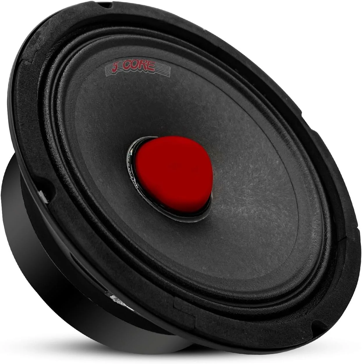 بلندگوی ساب ووفر 6.5 اینچی 5 CORE، 360 وات، میان رده PA DJ با بولت آلومینیومی قرمز، 8 اهم، ساب ووفرهای کامپوننت جایگزین بیس عمیق برای استفاده صوتی حرفه ای - MR 6.5 BLT R 8oHM