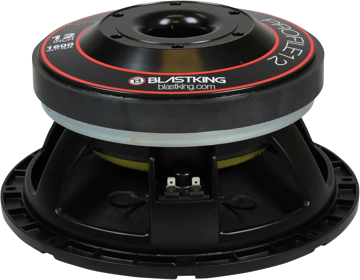 ووفر ۱۲ اینچی ۱۶۰۰ واتی با خروجی بالا Blastking PROFILE12 – توان اسمی ۸۰۰ وات، سیم‌پیچ صوتی ۴ اینچی، ۸ اهم، ۹۵.۶ دسی‌بل، خنک‌کننده با هوای اجباری – درایور صوتی حرفه‌ای برای کابینت‌های رفلکس یا هورن