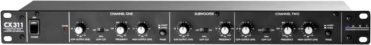کراس‌اوور 2-Way مدل ART CX311 با خروجی ساب‌ووفر