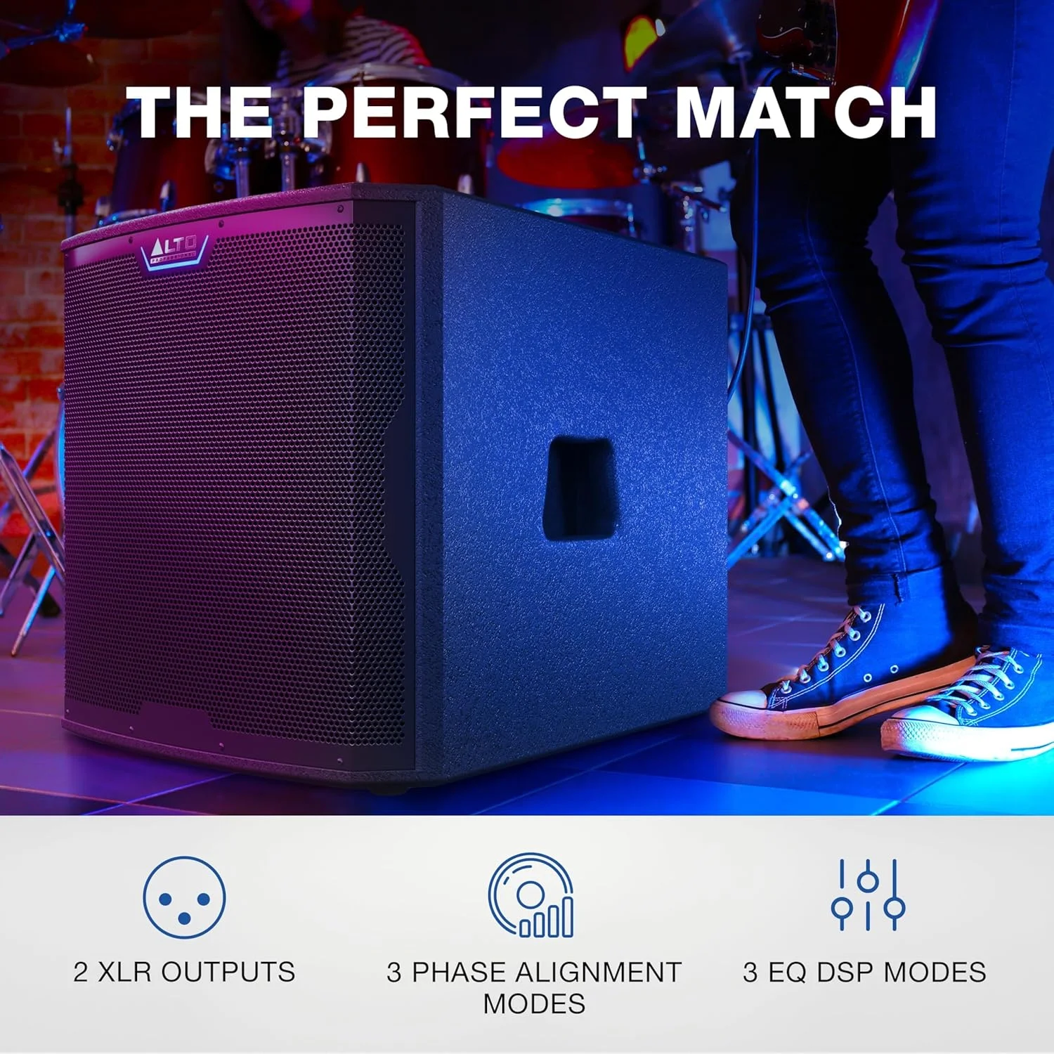 ساب ووفر ۱۵ اینچی ALTO TS15S با توان ۲۵۰۰ وات، اسپیکر PA اکتیو با ۶ حالت DSP قابل انتخاب، راه اندازی آسان، ۱۳۲ دسی بل، کویل صوتی ۳ اینچی، بیس فوق العاده