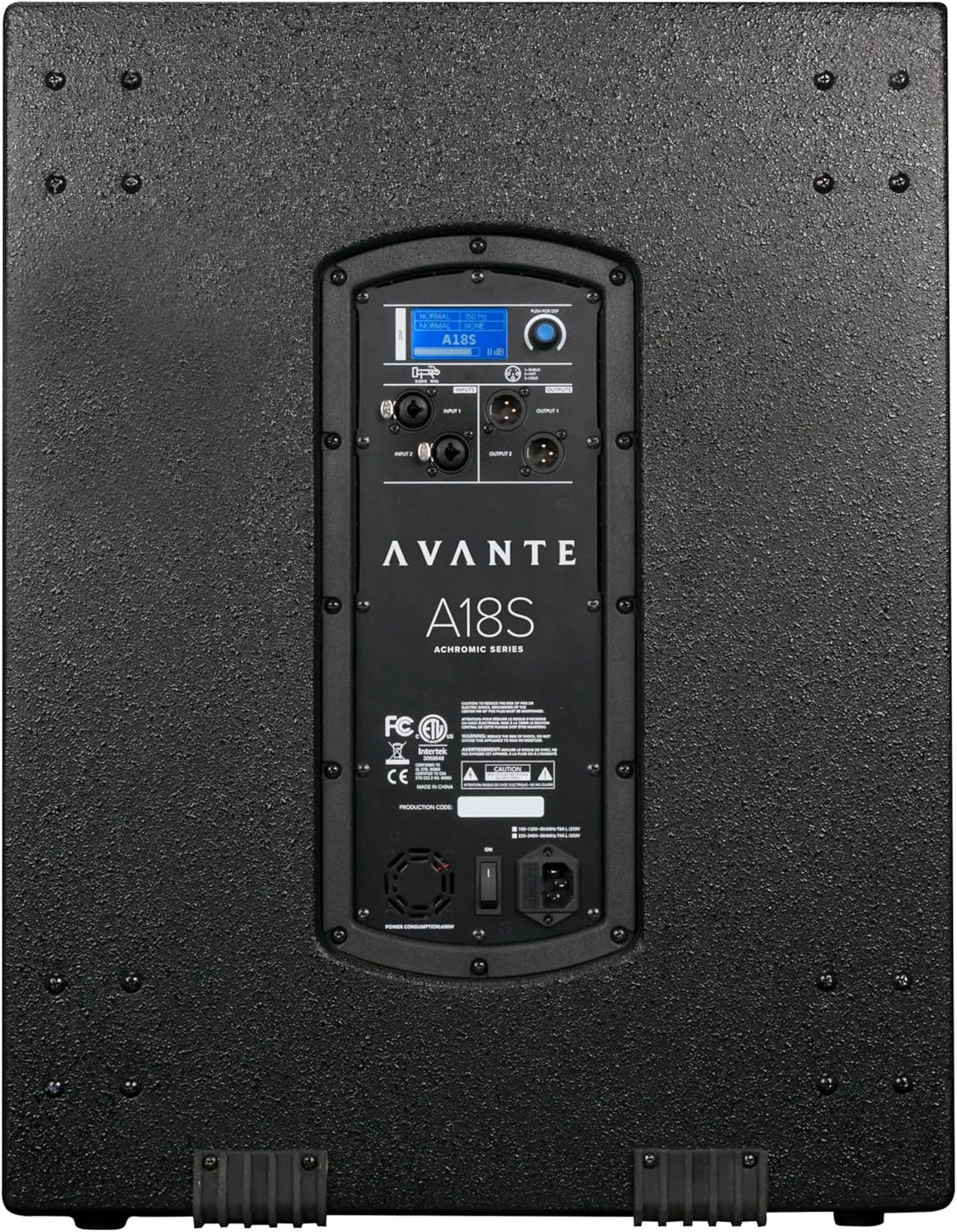 ساب ووفر اکتیو 18 اینچی 1600 واتی Avante Audio A18S، کلاس D، DSP با تنظیمات اکولایزر LCD، SPL 127dB، برای کلوپ ها، بارها و صدای زنده، 2 عددی
