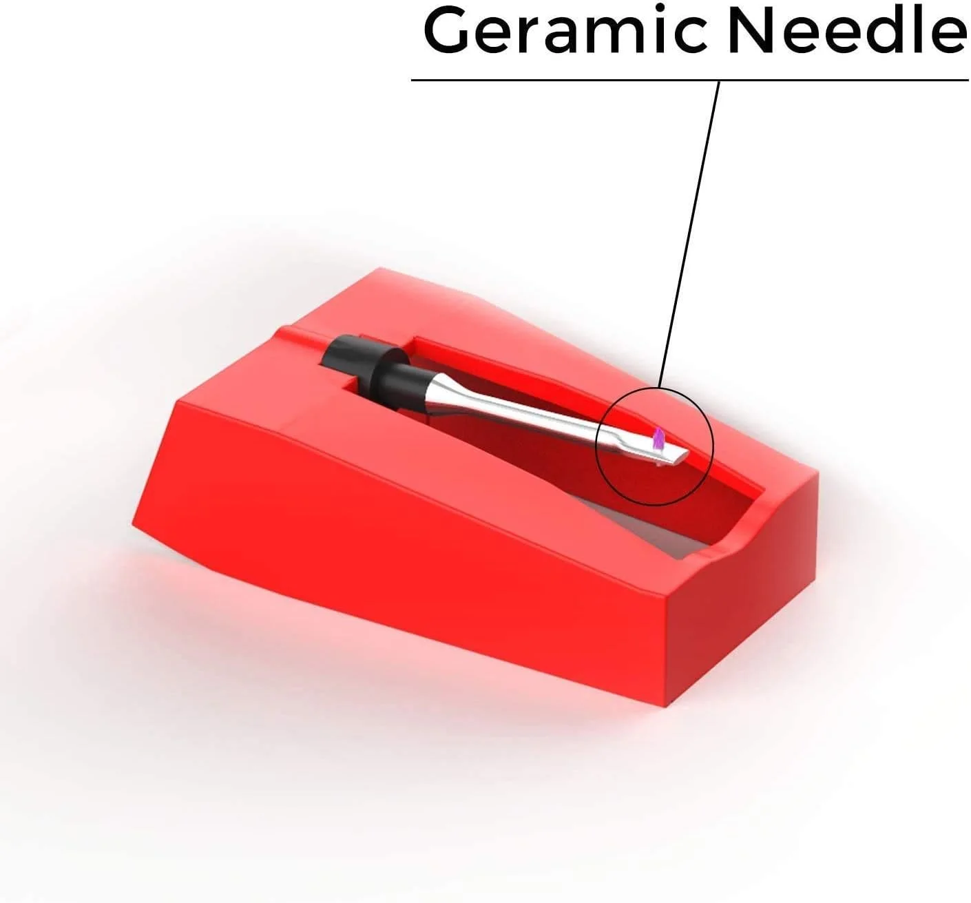 بسته 4 عددی سوزن گرامافون، سوزن الماس جایگزین برای گرامافون های وینیل ION Jensen Crosley Victrola Sylvania Turntable Phonograph LP