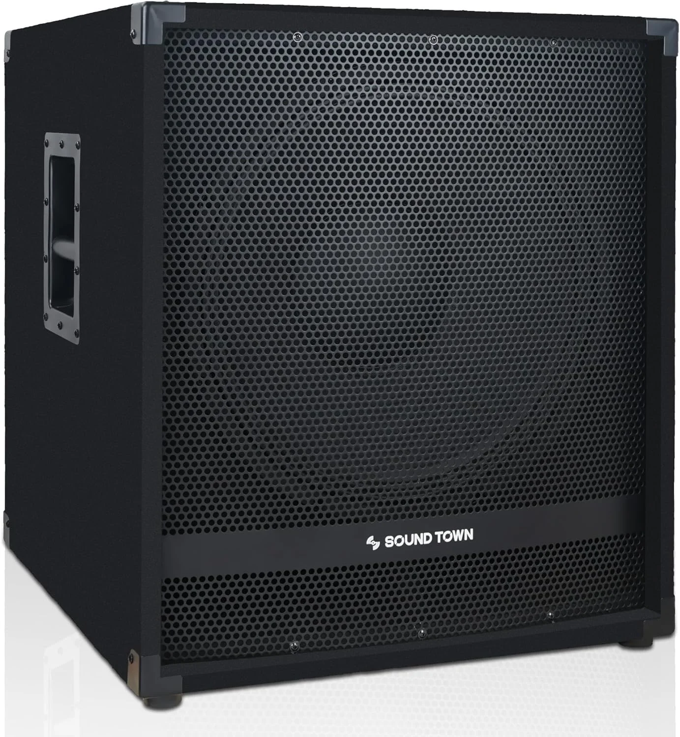 ساب ووفر اکتیو 18 اینچ 2400 وات سری Sound Town METIS با آمپلی فایر کلاس D و ویس کویل 4 اینچی و فیلتر بالاگذر (METIS-18PWG)