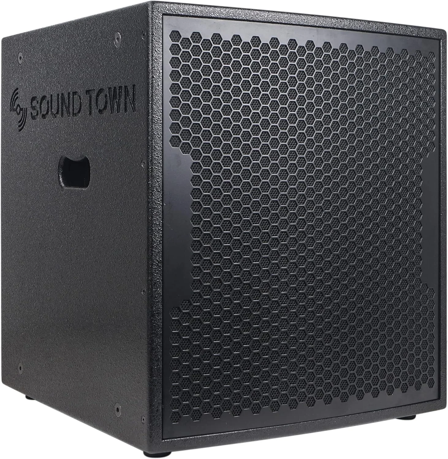 ساب ووفر اکتیو 18 اینچی 2000 واتی Sound Town با 2 خروجی اسپیکر، ساب DJ/PA Pro Audio با کویل صوتی 4 اینچی، مشکی (CARPO-18SPW)