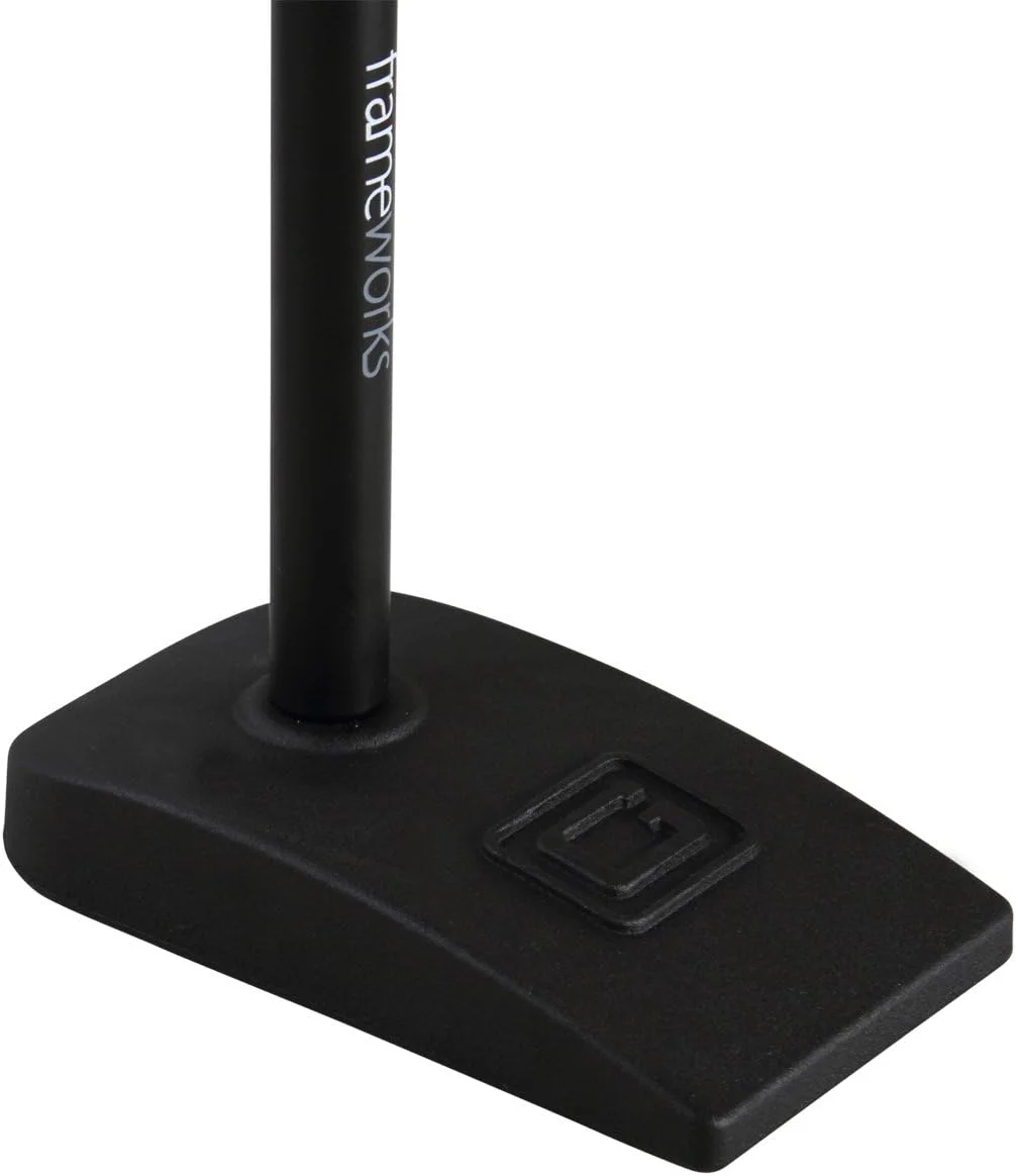 پایه میکروفون کوتاه با پایه سنگین Gator Frameworks با کلاچ چرخشی نرم، بازوی بوم و پایه میکروفون Samson، مشکی (SAMK10)