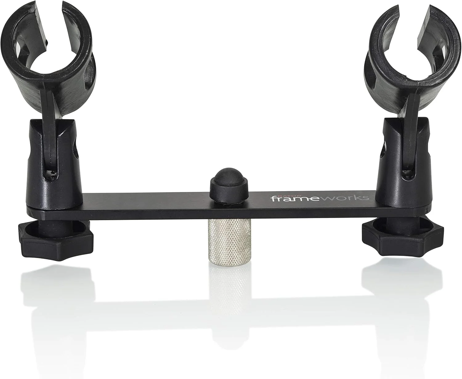 نگهدارنده میکروفون گیتور فریم‌ورکز یک به دو با رزوه استاندارد 5/8 اینچی مناسب برای اکثر پایه‌های میکروفون و بازوهای بوم (GFWMIC1TO2)