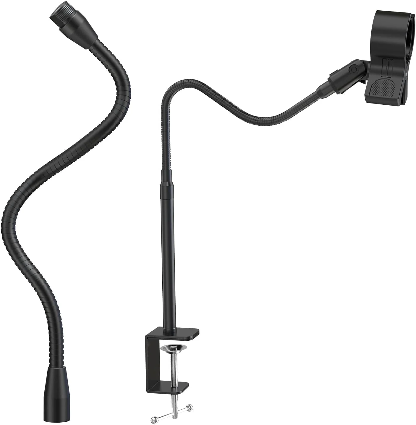 مجموعه پایه میکروفون گردن غازی ZealSound مدل hy20-us و t13-us مشکی