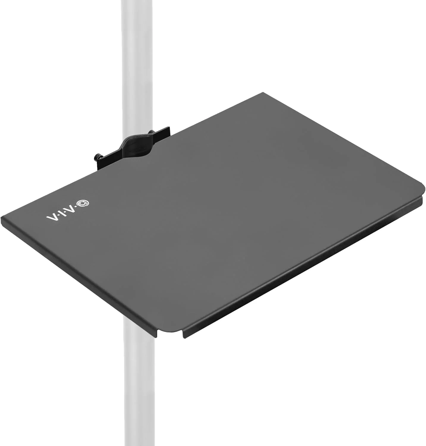 پایه نگهدارنده فولادی یونیورسال VIVO با ابعاد 35x25 سانتی متر برای پایه های تلویزیون، پایه بلندگو و موارد دیگر / سکوی نگهدارنده گیره ای، مشکی، MOUNT-SF13P