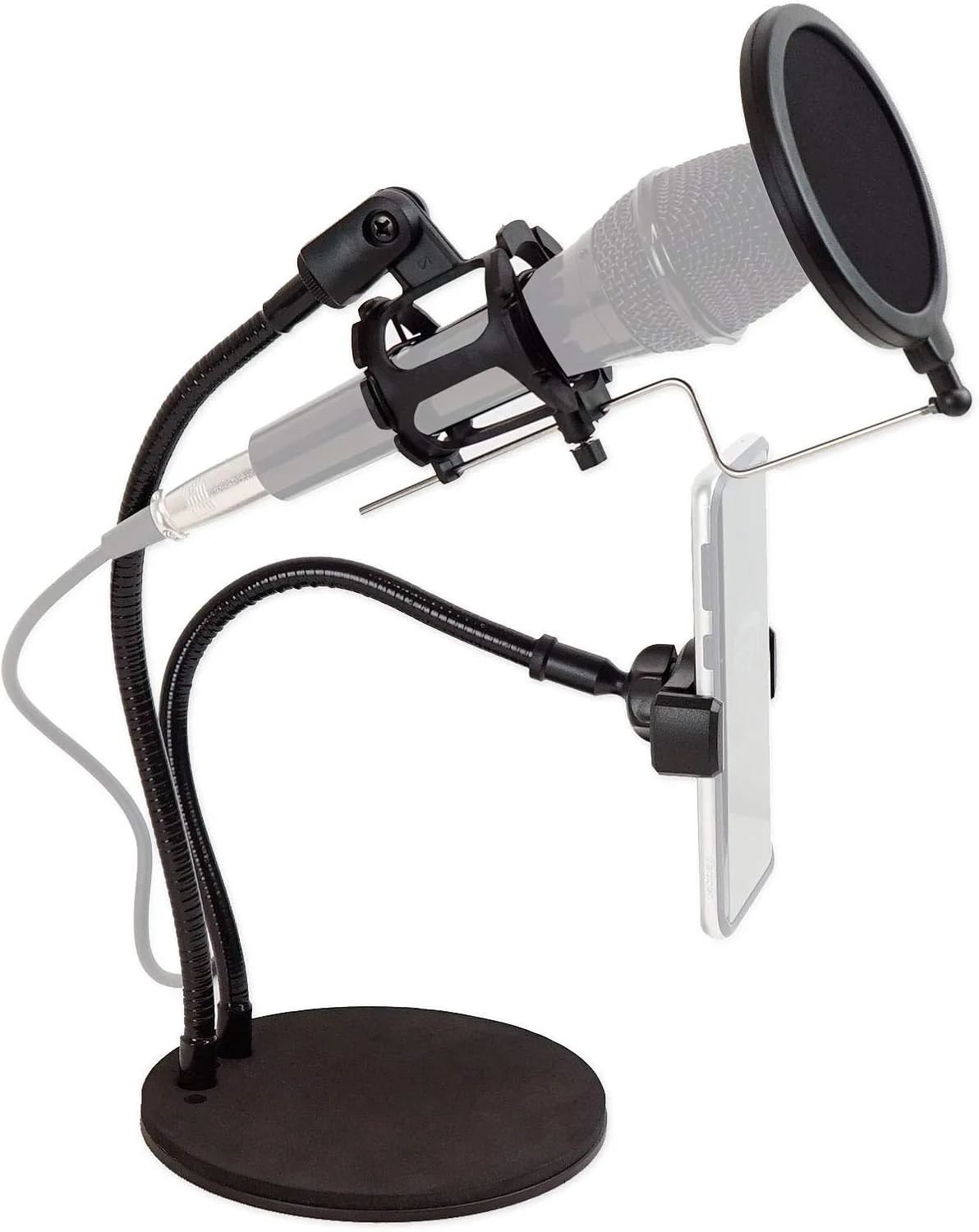 پایه رومیزی حرفه ای Technical Pro مناسب اتاق کنفرانس/کار در منزل/دفتر کار + نگهدارنده تلفن/میکروفون پایه رومیزی حرفه ای Technical Pro مناسب اتاق کنفرانس/کار در منزل/دفتر کار + نگهدارنده تلفن/میکروفون