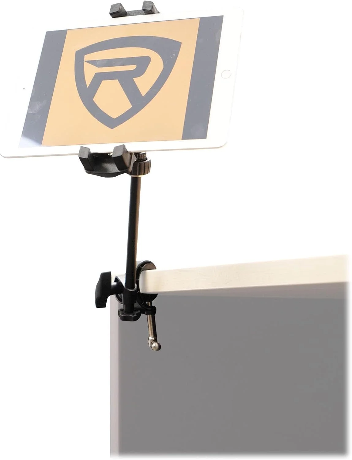 پایه نگهدارنده رومیزی راکویل با گردنی منعطف، گیره محکم و سر چرخان، سازگار با کیندل و کتاب، مناسب برای مطالعه کنار تخت