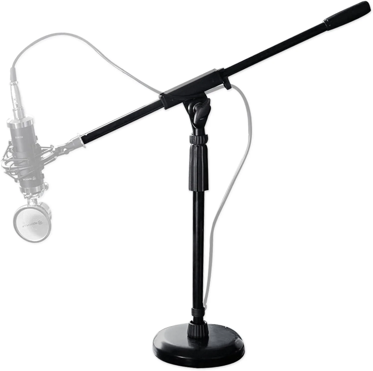 پایه میکروفون رومیزی Rockville مدل RKDS برای ضبط پادکست و استودیو با پایه گرد و بازوی بوم ثابت پایه میکروفون رومیزی Rockville مدل RKDS برای ضبط پادکست و استودیو با پایه گرد و بازوی بوم ثابت