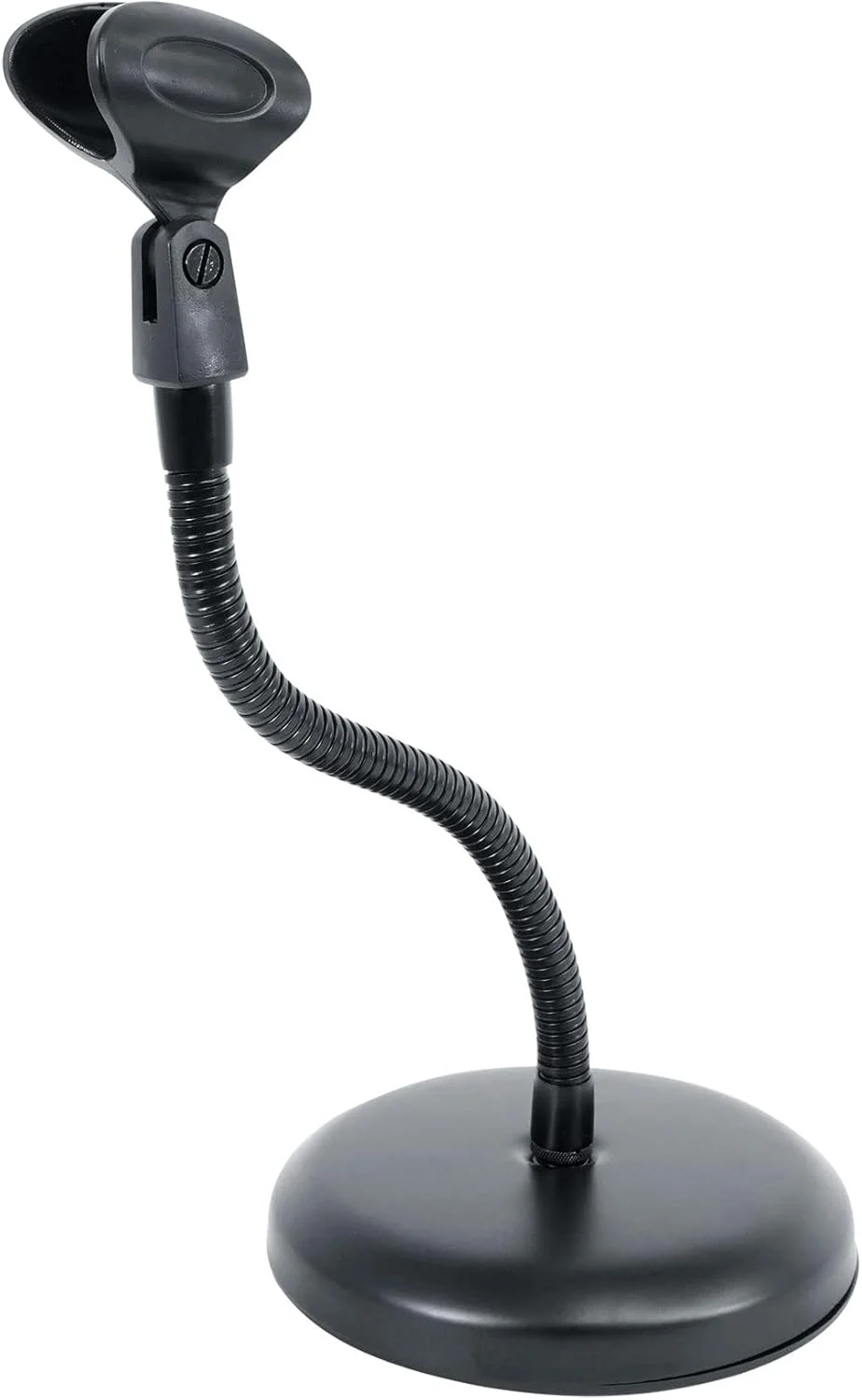 بسته راکویل: پایه میکروفون رومیزی گردن غازی 30 سانتی‌متری Rockville RDMS7 + بسته آداپتور وب‌کم به همراه گیره میکروفون بی‌سیم جهانی پلاستیکی انعطاف‌پذیر Rockville (2 قطعه)