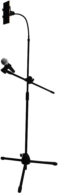 پایه میکروفون رایزباس مدل Adjustable به همراه هولدر موبایل