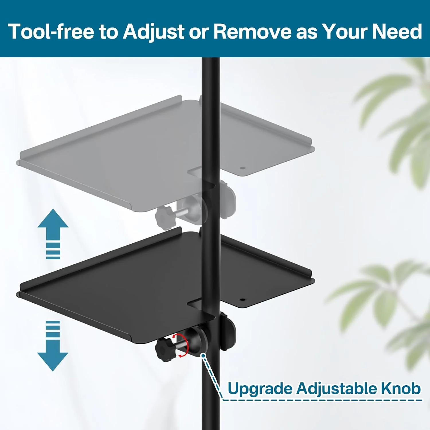 سینی نگهدارنده چند منظوره فلزی پایه میکروفون به همراه نگهدارنده گوشی موبایل برای پایه میکروفون، مناسب برای گوشی های هوشمند 3.5 تا 7.5 اینچی، سینی پایه نت موسیقی برای برگه نت، پخش زنده