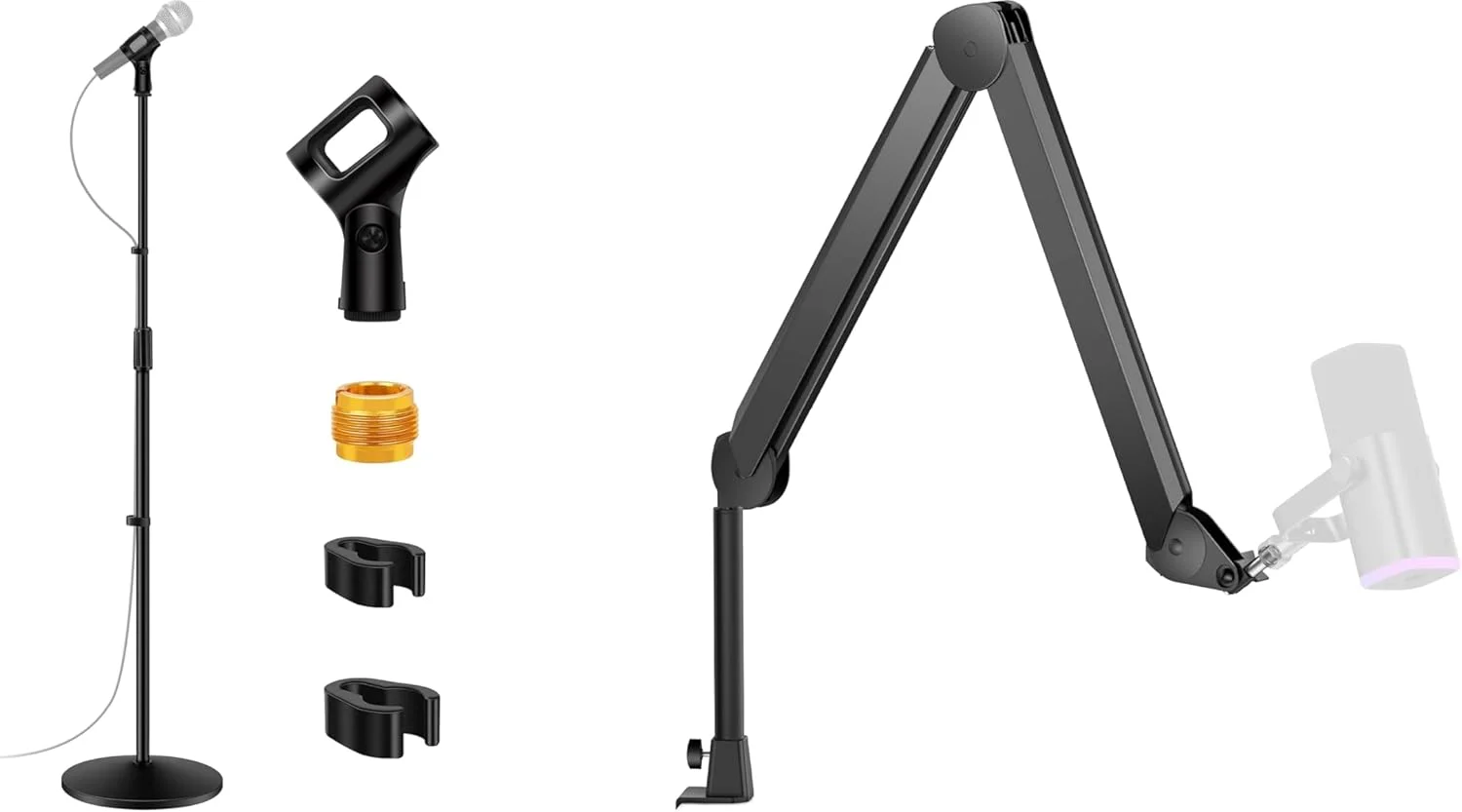 ست پایه میکروفون InnoGear، پایه زمینی میکروفون جداشدنی و بازوی میکروفون با کانال های مدیریت کابل، قابل تنظیم برای FIFINE AM8 K669B HyperX QuadCast S SoloCast AT2020 Shure SM7B و موارد دیگر ست پایه میکروفون InnoGear، پایه زمینی میکروفون جداشدنی و بازوی میکروفون با کانال های مدیریت کابل، قابل تنظیم برای FIFINE AM8 K669B HyperX QuadCast S SoloCast AT2020 Shure SM7B و موارد دیگر