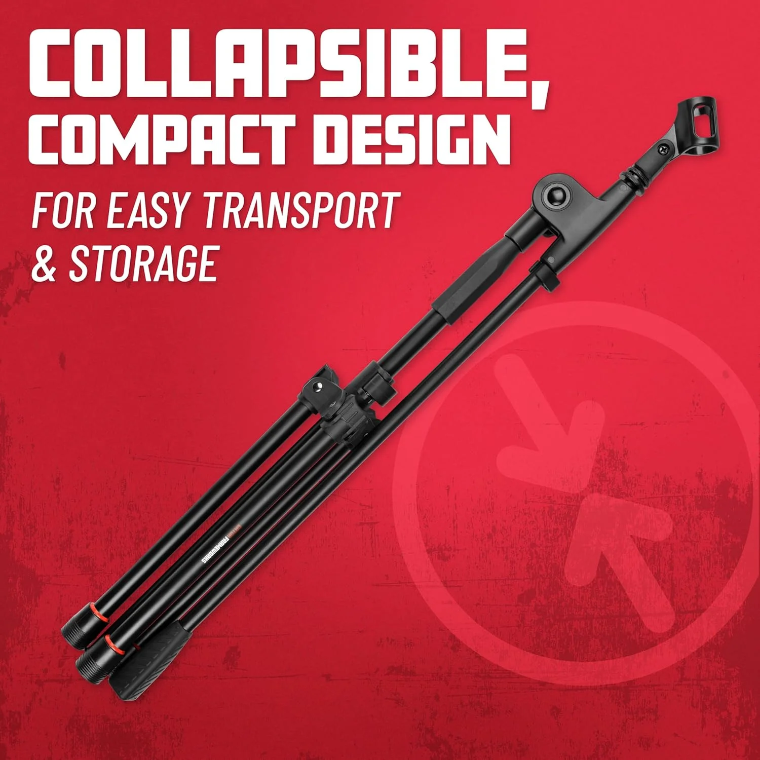 پایه میکروفون سه پایه سبک وزن Gator Frameworks با بوم تک قسمتی (GFW-MIC-1500)