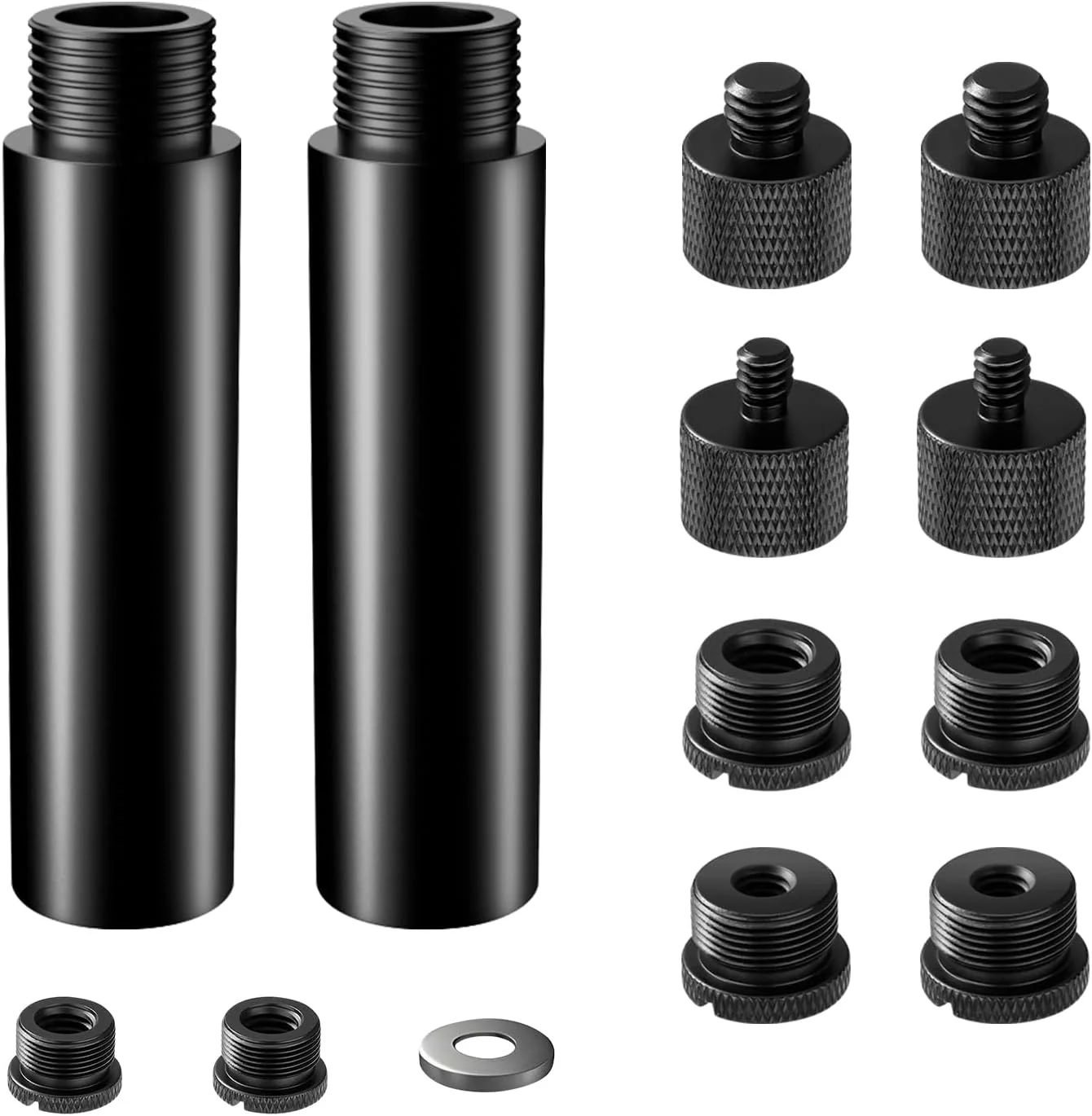 لوله افزایش ارتفاع پایه میکروفون مدل 5/8 اینچ بسته 2 عددی