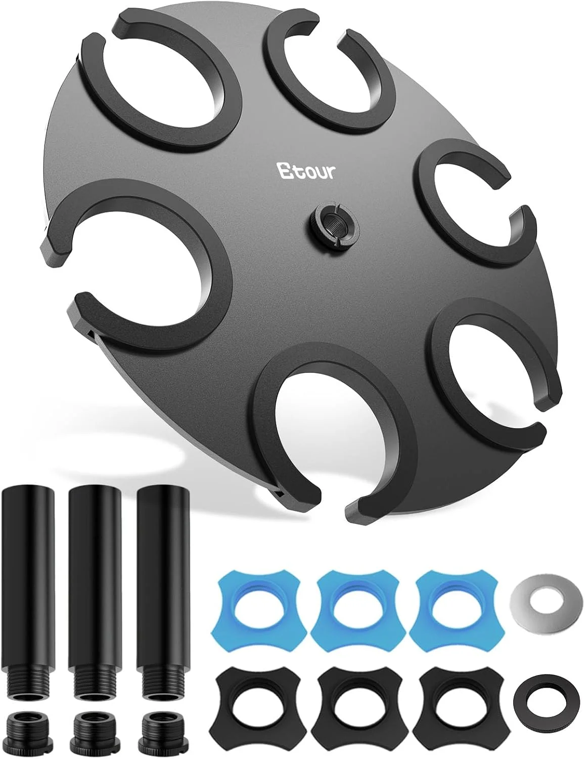 نگهدارنده چندگانه میکروفون برای پایه میکروفون + لوله افزایش طول پایه میکروفون