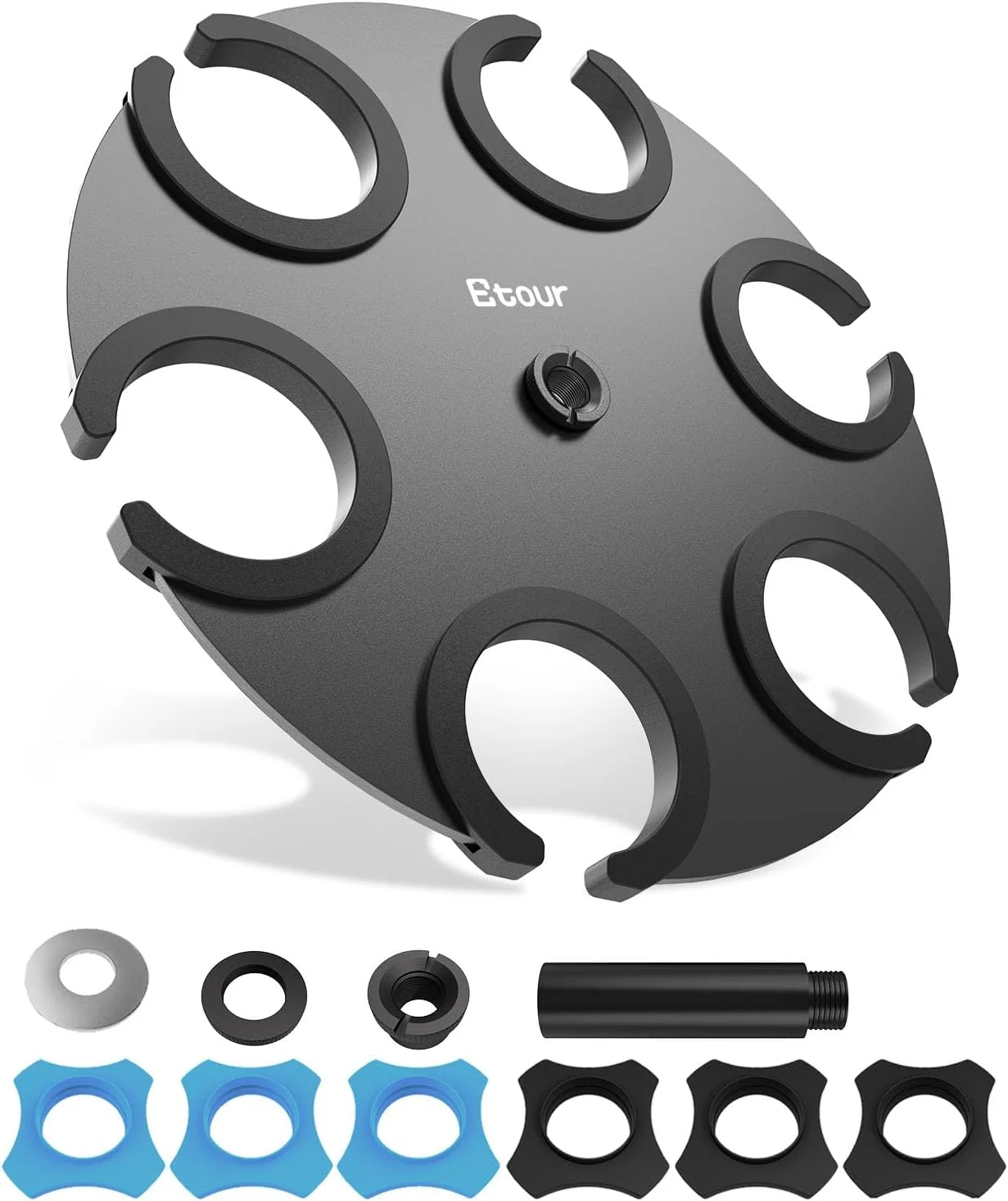 نگهدارنده چندگانه میکروفون برای پایه میکروفون + مجموعه 8 عددی آداپتور پایه میکروفون