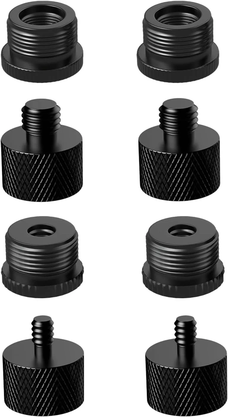 نگهدارنده چندگانه میکروفون برای پایه میکروفون + مجموعه 8 عددی آداپتور پایه میکروفون