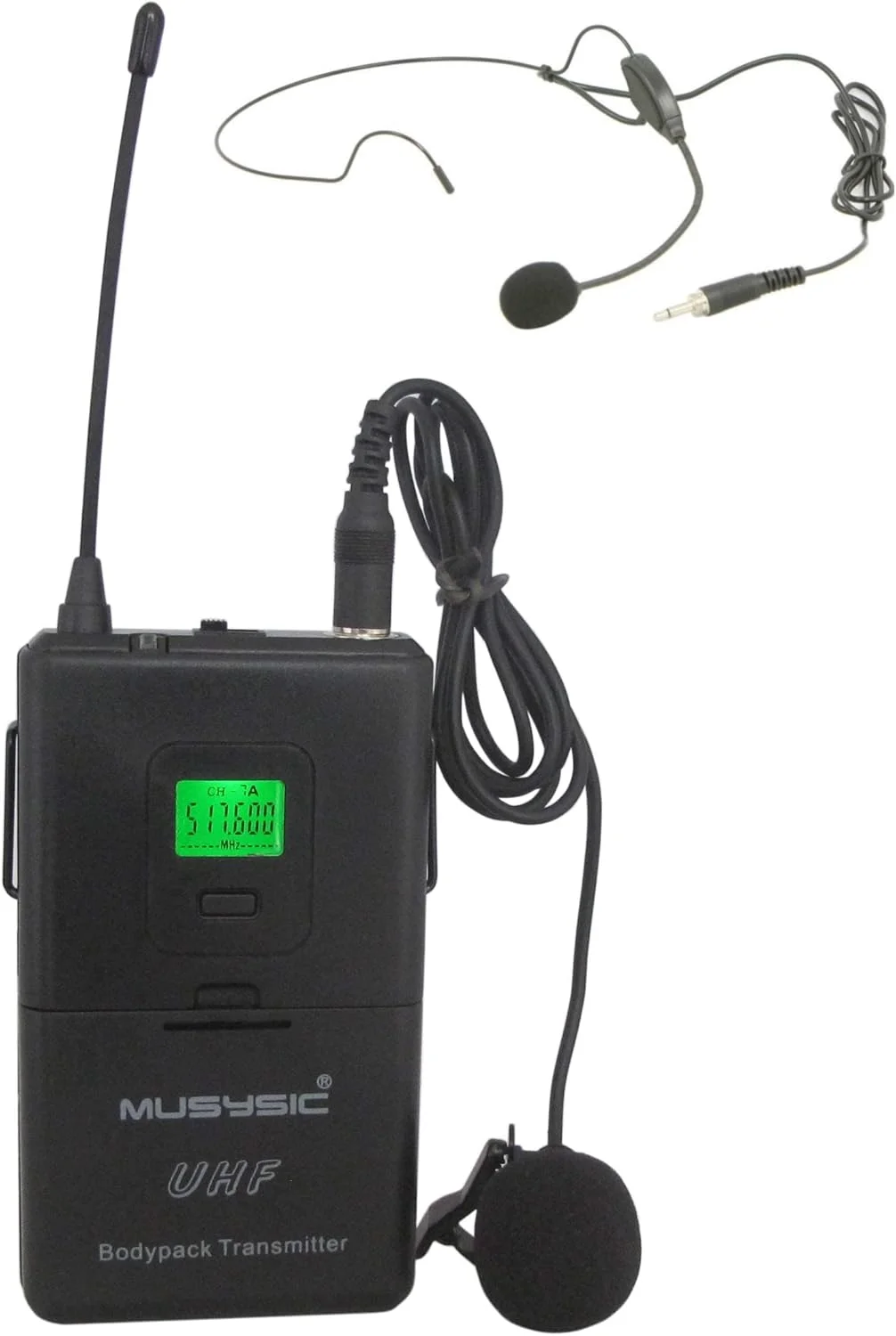 سیستم میکروفون بی سیم دو کاناله یقه ای و هدست حرفه ای MUSYSIC با خروجی مانیتور، دارای تاییدیه FCC، مناسب برای سیستم کارائوکه، سخنرانی در کلیسا، کنفرانس، جشن عروسی سیستم میکروفون بی سیم دو کاناله یقه ای و هدست حرفه ای MUSYSIC با خروجی مانیتور، دارای تاییدیه FCC، مناسب برای سیستم کارائوکه، سخنرانی در کلیسا، کنفرانس، جشن عروسی