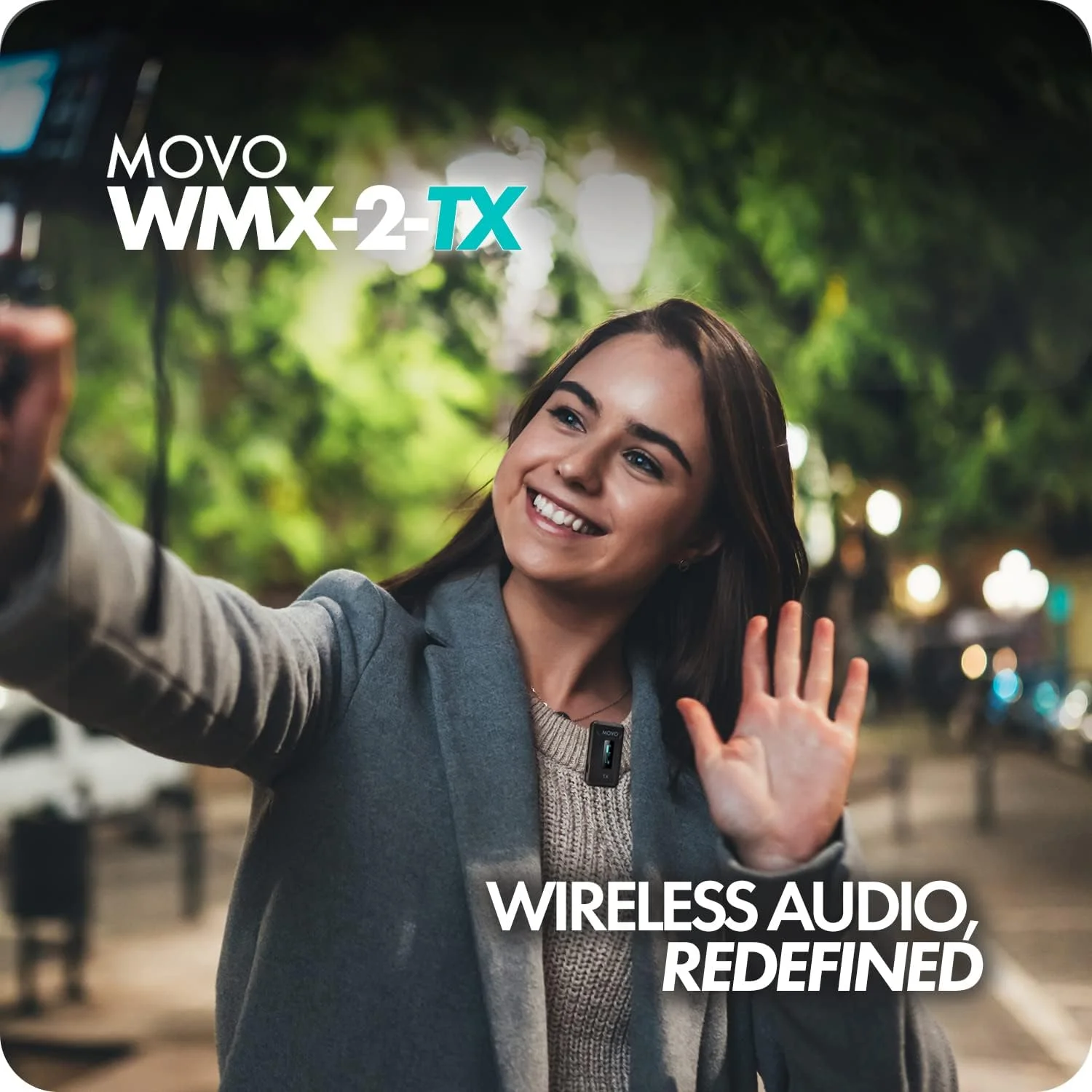 فرستنده میکروفون یقه ای بی سیم Movo WMX-2-TX 2.4GHz برای سیستم میکروفون بی سیم WMX-2 - افزودنی/سیستم کامل نیست