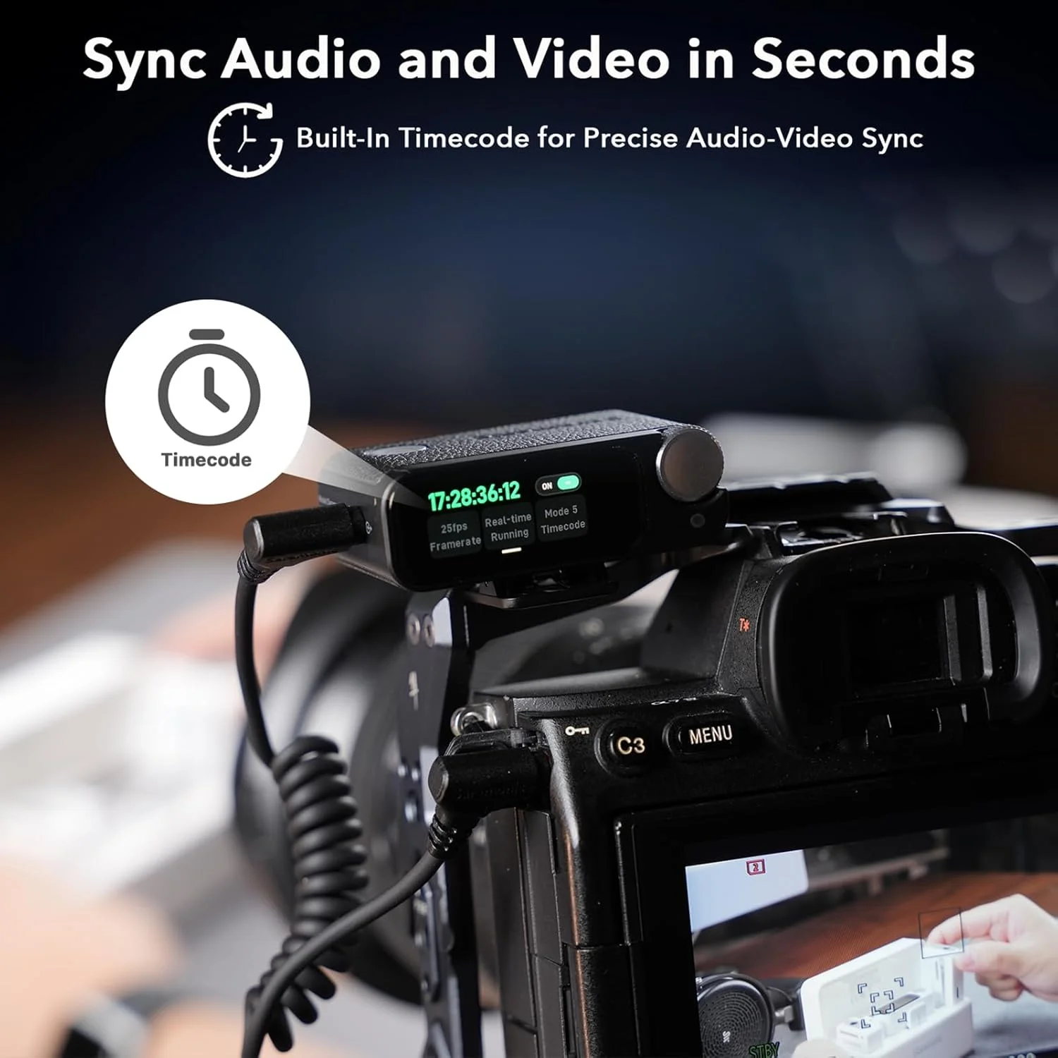 میکروفون بی سیم فوق العاده سارامونیک برای آیفون/دوربین/اندروید، ضبط شناور 32 بیتی، همگام سازی کد زمانی، حذف نویز، 130dB SPL، مقاومت در برابر آب IPX5، برد 984 فوتی، ولاگ، استریم میکروفون بی سیم فوق العاده سارامونیک برای آیفون/دوربین/اندروید، ضبط شناور 32 بیتی، همگام سازی کد زمانی، حذف نویز، 130dB SPL، مقاومت در برابر آب IPX5، برد 984 فوتی، ولاگ، استریم