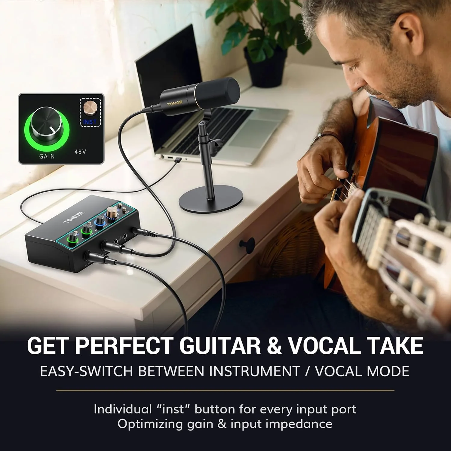 کارت صدای TONOR 2O2 برای ضبط، میکسر صوتی USB برای پادکست، برد صدا 2 کانال XLR و 6.35 میلیمتری با RGB برای بازی و استریم، تولیدکنندگان محتوا، کیفیت استودیو، کیفیت بالا، TX510 مشکی کارت صدای TONOR 2O2 برای ضبط، میکسر صوتی USB برای پادکست، برد صدا 2 کانال XLR و 6.35 میلیمتری با RGB برای بازی و استریم، تولیدکنندگان محتوا، کیفیت استودیو، کیفیت بالا، TX510 مشکی