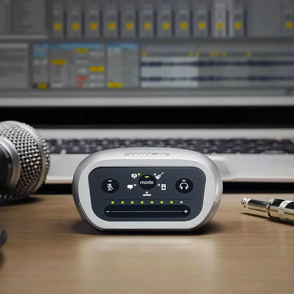 اینترفیس صوتی دیجیتال Shure MVi با کابل های USB و لایتنینگ